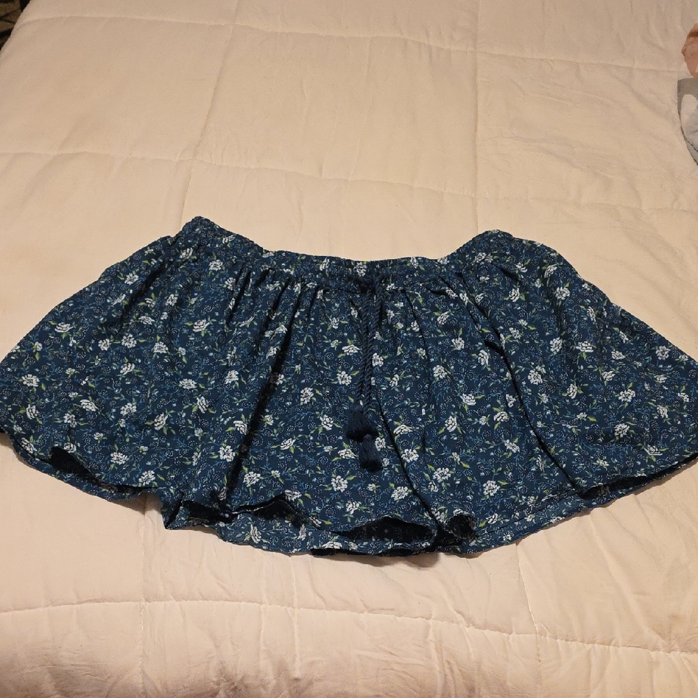 Old Navy Teal Floral Skort